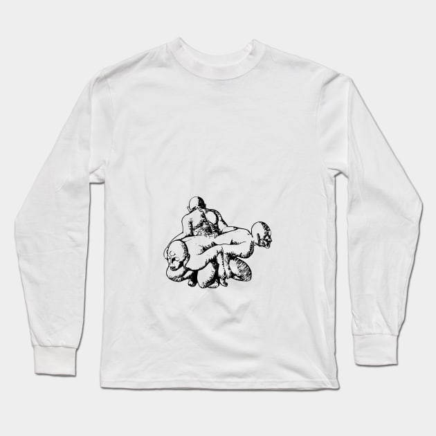 Creepy sculpture Long Sleeve T-Shirt by jintetsu